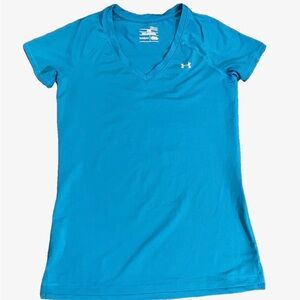 Under Armour Women's Sky Blue V-Neck Tee XS